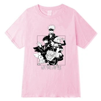Džiudžiutsu Kaisen Trumpas Rankovės Tees Harajuku Japonijos Moterys/vyrai Laisvi Atsitiktinis Viršūnės T-shirt