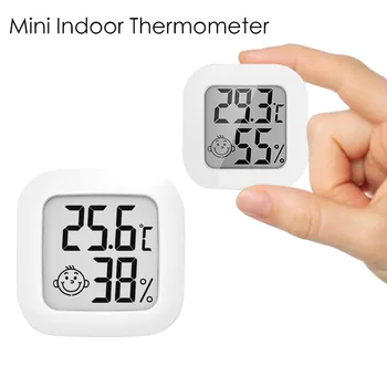 Mini Patalpų Termometras LCD Skaitmeninis Temperatūros Patalpoje Drėgmėmačiu Matuoklis Jutiklis Drėgmės Matuoklis Patalpų Temperatūros Termometras įrankiai