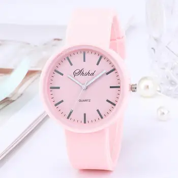 Mados moteriški Laikrodžiai Tendencija Studentų Žiūrėti Gražių Saldainių Spalvų Želė Silikono Ponios Laikrodis Paprastas Mielas Laikrodis Reloj Mujer