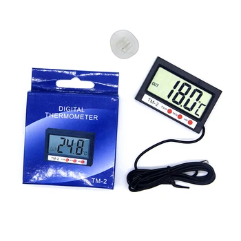 1pcs LCD Skaitmeninis Termometras už Šaldiklio Temperatūra -50℃~ 70℃ laipsnį, Šaldytuvas, Šaldytuvo Termometras su Laikrodžiu