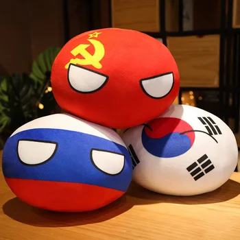 10cm Dvylika Nacionalinės Vėliavos Dizainas Žaislas Pliušinis Pakabukas Polandball Pliušinis Lėlės Šalių Kamuolys Lėlės Įdaryti Anime Minkštas Keychain Krepšys