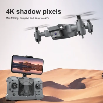 Rc Drone 4k HD Wide Kamera 1080P WiFi Fpv Drone Dual Camera Quadcopter Realaus laiko Dėžė Sraigtasparnis Žaislai Mini Drone Dovana