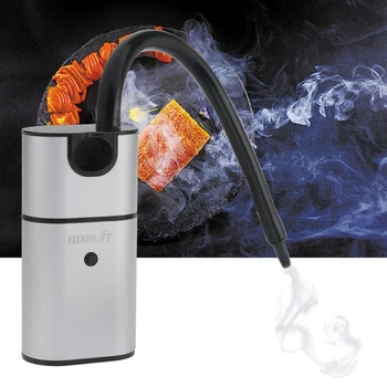 BORUiT Nešiojamas GRILIS Rūkalius Medienos Maisto Šaltų Dūmų Generatorius Molekulinė Virtuvė Rūkymas Patrankų Mėsa Įrašyti Smokehouse Virimo Cocina