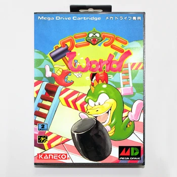 Wani Wani Pasaulio 16bit MD Žaidimo Kortelės Sega Mega Drive/ Genesis 