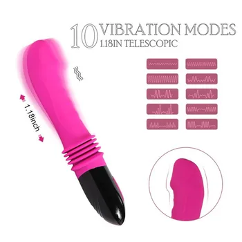 Galingas, Vandeniui atsparus Vibratorius Makšties Klitorio Stimuliacijos G-taško Dildo Erotiniai Masturbator Suaugusiųjų Sekso Žaislai Moterims