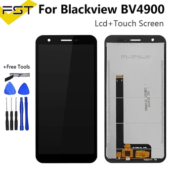 Originalus 5.7 Colių Blackview BV4900 LCD Ekranas+Touch Ekranas skaitmeninis keitiklis Išbandyti LCD Ekranas Bv4900 Pro Telefonas Pakeitimo