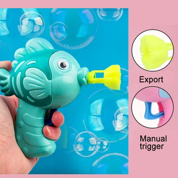 Vaikai Vandens Pučia Žaislai Bubble Gun Muilo Mašina Burbulo Pūtimo Lauko Žaislai Vaikams Tėvų-vaikų interaktyvus Ne elektroninis žaislas