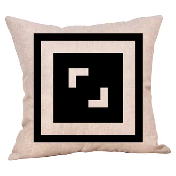 Naujas Stilius Geometrinis juodos ir baltos spalvos Užvalkalas Dekoratyvinių Pagalvėlių, Sofa - 