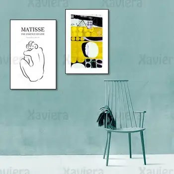 Derliaus Meno Sienos Plakatą, Abstraktus Paveikslas Matisse Drobės Tapybos Europos Sienos Nuotrauka Spausdinama ir Plakatai, Galerija Kambarį Dekoro
