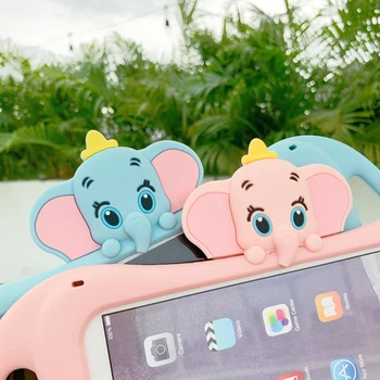 3D Mielas Dumbo Silikono Case Cover iPad 2017 2018 9.7