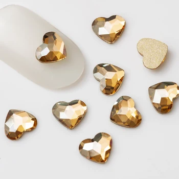 20pcs Sumaišykite Formos Gold Crystal Nagų Diamond Pixie Masės Cirkonio 3D Nagai Meno Reikmenys, Papuošalai, Papuošalais kalnų krištolas