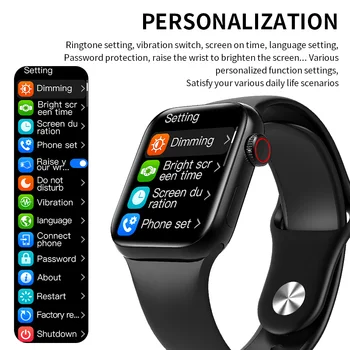 Lerbyee HW18 2021 Naujausias Smart Watch Muzikos Valdymo Miego Stebėti Vandeniui HD Skambinkite Lenktas Ekranas SmartWatch už Xiaomi 