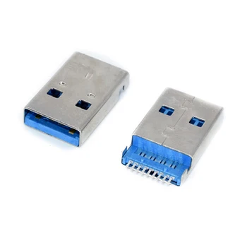 5vnt USB 3.0 Tipo Male Plug Jungtis 9 Pin SMT SMD Didelės spartos Duomenų Perdavimo USB 3.0 Lizdas, Krovimo Lizdas, Litavimo