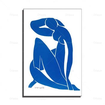Matisse Mėlyna Nuogas, Matisse Meno Spausdinti, Henri Matisse ' Nu Bleu, Matisse Spausdinti, Šiuolaikinio Meno, Dovanų Idėjos - Sienos Meno Plakatas Spausdinti -