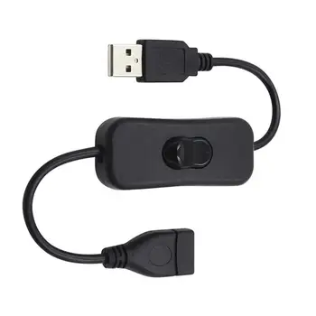 NAUJAS 28cm USB Kabelis su Jungikliu ON/OFF, Kabelio Pratęsimas Perjungti USB Lempa USB Ventiliatorius elektros Energijos Tiekimo Linijos Patvarus KARŠTO PARDAVIMO Adapteris