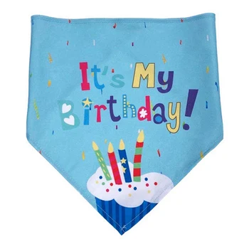 Pet gimtadienio skrybėlę pet gimtadienio seilių rankšluostį šuo trikampis šalikas naminių reikmenys šalis nešioti apdailos naminių reikmenys #8