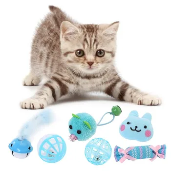 Įvairių Kačių Žaislų Rinkinys Funny Cat Sizalio Pelės Bell Ball Plunksnų Žaislas Kalėdų Dovana Naminių Kačių Asorti Interaktyvus Žaislas Žaisti