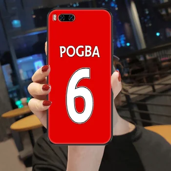 Futbolas, futbolo skaičius logotipas Telefoną atveju Xiaomi Mi Max 3 Pastaba A2 A3 8 9 9T 10 Pro Lite Ultra black mados vandeniui prabanga