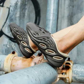 Nauja vasaros vyriški odiniai sandalai mados minkštas-soled batai paplūdimio sandalai beach kokoso batų pora sandalai atsitiktinis butas sandalai