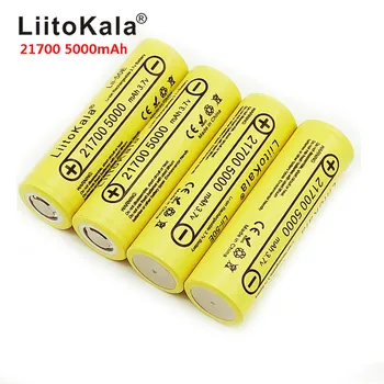 LiitoKala 21700 4800 5000mA Li-ion Baterija 3.7 V Išleidiklis 35A Galios baterija, Didelis baterijos išsikrovimo E-įrankius, baterijos