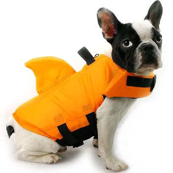 Šuo maudymosi kostiumėlį, Pet Ryklys gelbėjimosi Liemenė už Meidum Dideli Šunys Vasaros Šuniukas Šuo Plaukti Striukė Drabužius Baseinas Lauke Augintiniai Prekes