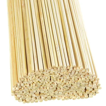 50 Vnt. Apvalių Bambuko Medinės Stick Lazdele Aikštėje Juostelės Amatų, Maisto, Modelis, Todėl Už 