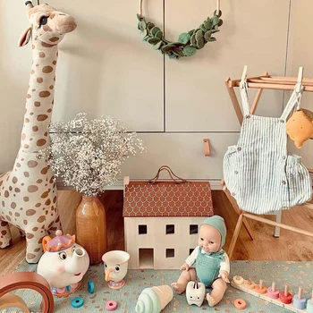 67 CM Kūrybos Mielas Didelis Modeliavimas Žirafa Lėlės Pliušinis Žaislas Miega Pagalvę Gali Stovėti Kambario Dekoracija Gimtadienio Dovana Vaikams
