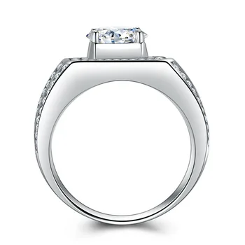 Valdinga Mosang Vyrų Žiedas Micro-Inkrustacijos Žiedas Didelis Full Diamond Ring Paprastas 