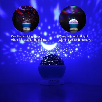 Žvaigždė Dangaus Projektorius Mėnulis Galaxy Naktį, Šviesos, Vaikams, Vaikų, Miegamojo Puošimas Projektorius Sukasi Darželio Naktį Šviesos diodų (LED) Lempos Kūdikių