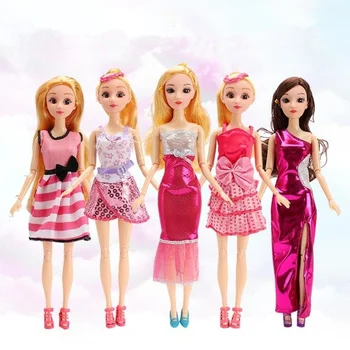 1 Set Drabužius Barbie Lėlės Mados Spalvotų Apranga Barbie Suknelė Bjd Drabužiai, Žaislai Mergaitėms Lėlės Priedai Nemokamas Pristatymas