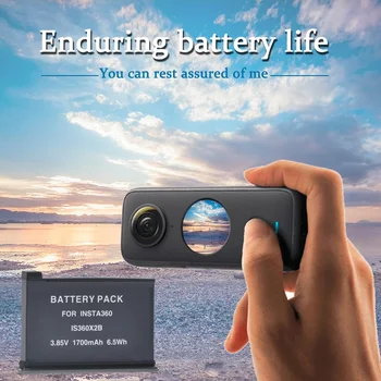 Naujas 1700mAh Pakeitimo Baterijų Paketą INSTA360 VIENAS X2 Įkraunama Ličio Baterija, Baterijų IS360X2B