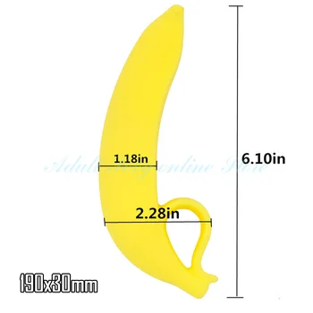 Lanksti Bananų Formos Dildo Sekso Žaislai Moterims Analinis Kaištis G Taškinio Masažo Didelis Varpos Silikono Prostatos Skatinti