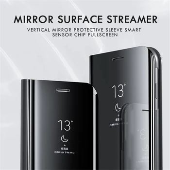 Smart Veidrodis, Flip Telefonas Atveju, Huawei P40 30 Pro P20 Lite P10 Odos Stovėti Padengti Mate 20 30 Pro 10 Lite Apsauginį Kiautą