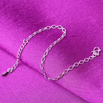 CL-266 Naujas produktas, sidabruotas apyrankę didmeninė paprastas deimantų apyrankės moteris korėjos mados sidabro grandinės