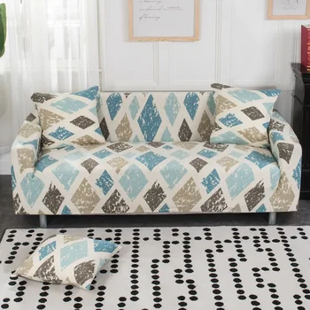 BEESALY Geometrinis Kampe Sofa Cover 1/2/3/4 Sėdynės Tampus Viskas Įskaičiuota Ne Slydimo Pagalvėlės Multi-Pattern