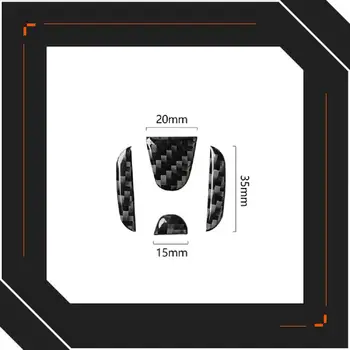 1pc Vairas Logotipo Lipdukas Anglies Pluošto Interjero Padengti Lipdukai Reikmenys Honda Civic 2016-2020 Sutarimu. 2019 m. 2020 Apdaila