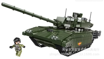 XINGBAO 06031 06032 06033 Karinės Serijos Leopard 2a6 Tankas T-14 Bakas Modelio Kūrimo Bloką Plytų Berniukas Žaislai Švietimo Dovanos