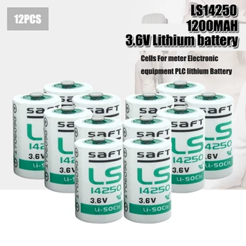 12pcs Naujas SAFT LS14250 1/2AA R6 3,6 V Ličio Baterijos PLC pramoninės automatikos įrangos CNC staklės TL-5902 TL-2150