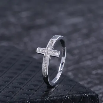 Kūrybos bižuterijos Crossover Žiedai Moterims Prabangus Baltas Cirkonis Kristalų Vestuviniai Žiedai, Sužadėtuvių Žiedas Papuošalai