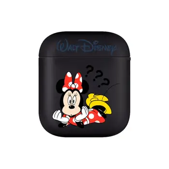 Disney Pelės Minnie ir Mickey Minkšti Silikoniniai Dėklai Apple Airpods 1/2 Apsaugos 