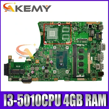 X455LA EDP i3-5010CPU 4GB RAM Mainboard Asus X455L X455LJ X455LN X455LD A455L F455L K455L Nešiojamas Plokštė Bandymo OK
