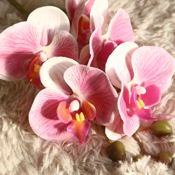 Aukštos Kokybės Phalaenopsis Dirbtinio Šilko Baltoji Orchidėja, Gėlių Drugelis Drugelis Netikrą Gėlių, Vestuvių Namų Festivalis Apdaila
