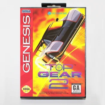 Top Gear 2 Supakuota Versija 16bit MD Žaidimo Kortelės Sega MegaDrive Sega Genesis Sistema