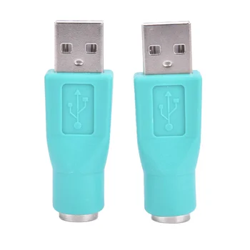 USB Male, kad PS/2 Female Adapter Konverteris Usb jungtis PC į ps2 Klaviatūros, Pelės