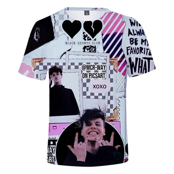 Yungblud Black Hearts Club 3d Marškinėliai Topai Populiarus Dainininkas Mados Marškinėlius Hip-Hop Kostiumai, Marškinėliai, Streetwear T-shirt