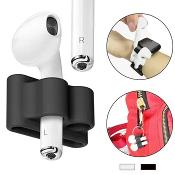 Soft Silicone Anti-lost Protector Case Cover Watch Holder for AirPods 1/2 Wireless Earphone Accessories