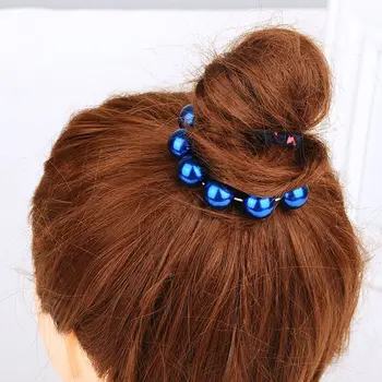 1 pc Big Pearl Plaukų Lyno Laikiklis Korėja Papuošalai, Plaukų Aksesuarai Hairbands Moterų Bun maker Ryšius metalo Twist Braider