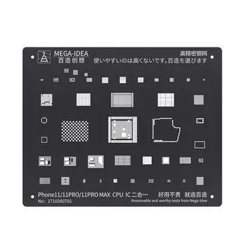 Qianli Mega-IDĖJA, iBlack BGA Reballing Trafaretas CPU, RAM Power Wifi IC Augalų Alavo Net iPhone 6 - 11 Pro Max