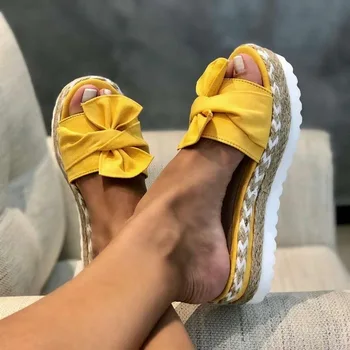 Sandalai moterims 2020 m. moteris lankas stambusis sandalai geltonos vasaros mielas, seksualus platformos basutės atidaryti tne sandalai dropship atsitiktinis didmeninės