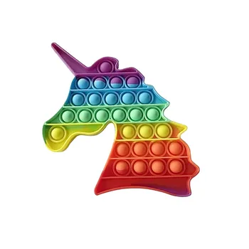 Amžinas bamba žaislas popite Plonas antistress kawaii keychain paprasta dimeris antistress vaikams vaivorykštės spalvų suaugusiems